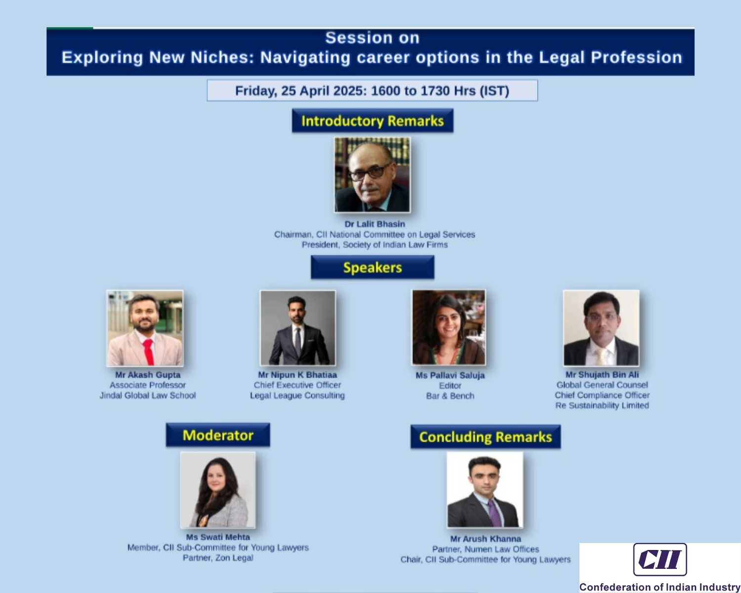 Nipun has been invited to speak at the Confederation of Indian Industry’s (CII)